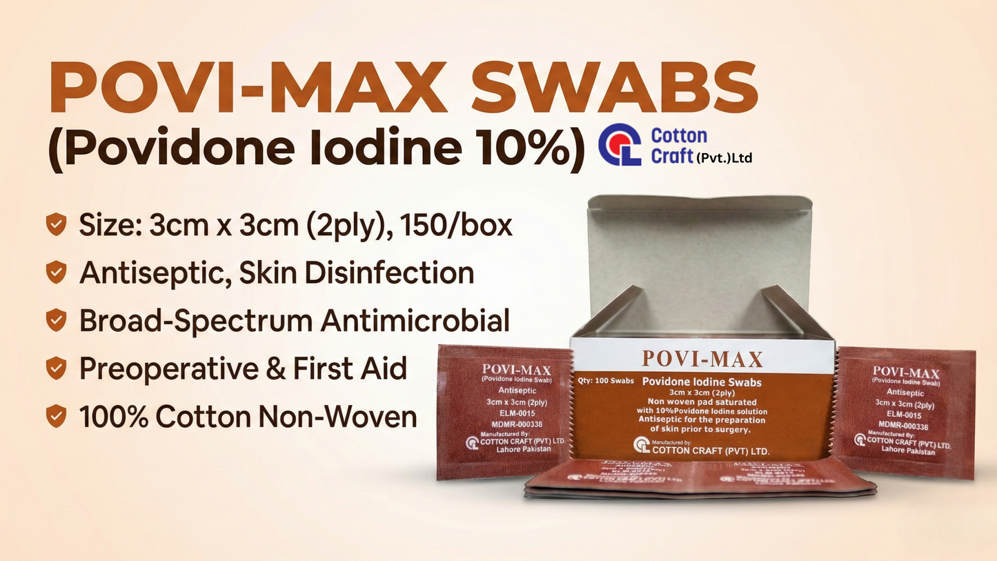 Povi-Max Swabs (Povidone iodine 10% )