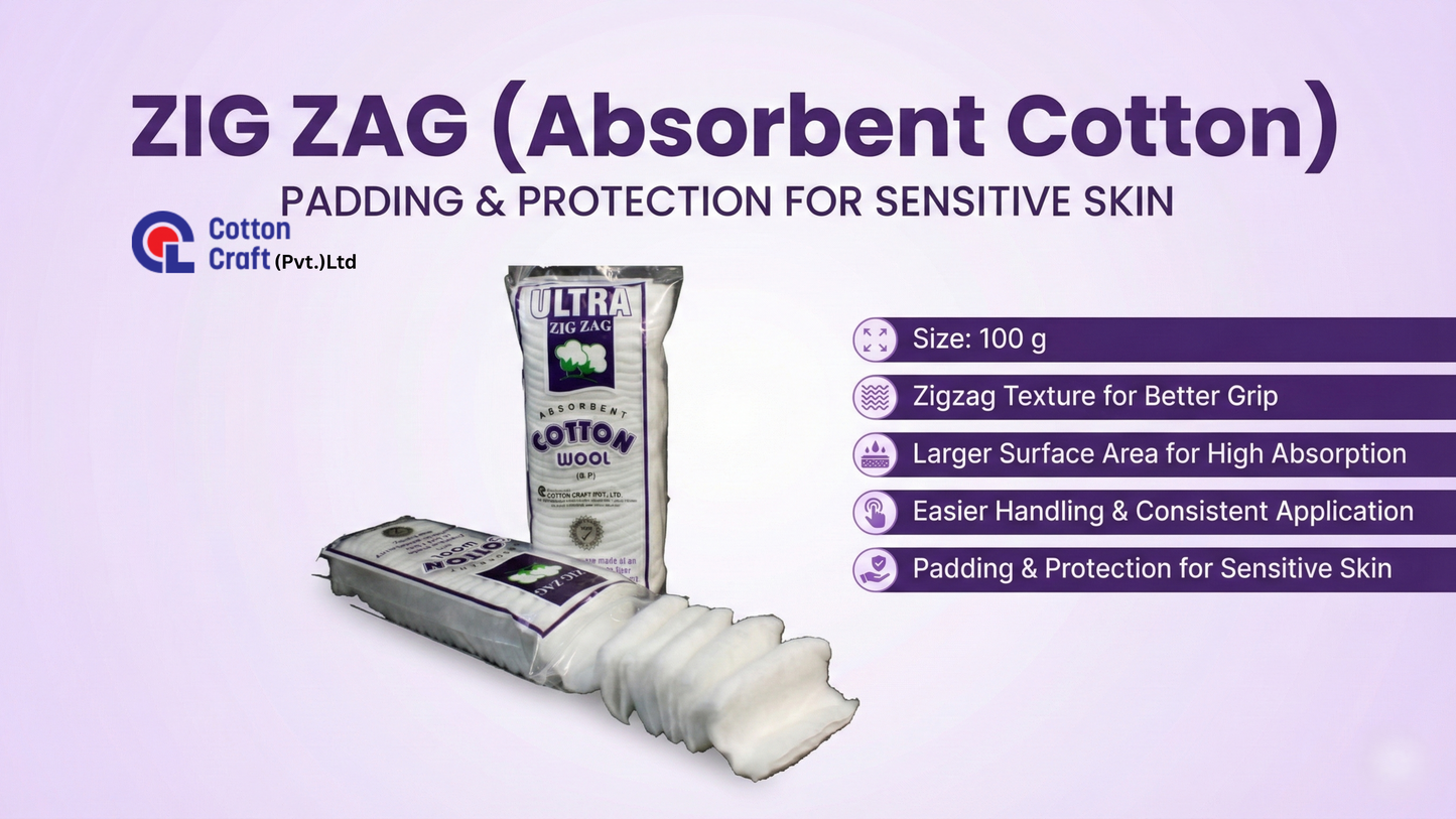 Zig Zag(Absorbent cotton)