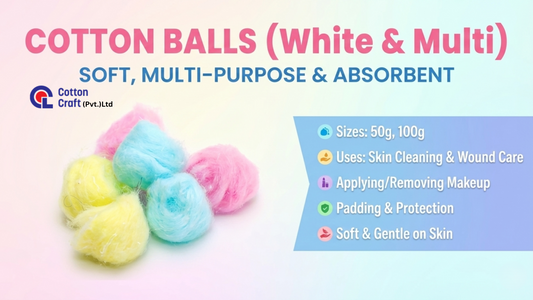 Cotton Balls(White & Multi)