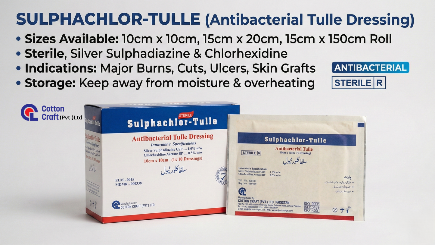 Sulphachlor-Tulle(Silver sulphadiazidine)